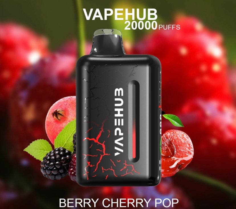 VAPEHUB VAPEHUB BERRY CHERRY POP – 20000 PUFFS