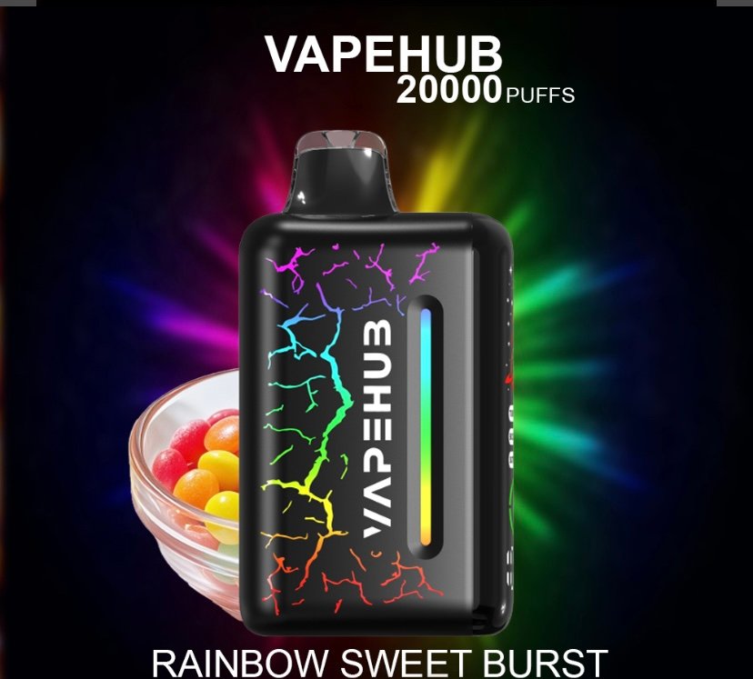 VAPEHUB VAPEHUB RAINBOW SWEET BURST – 20000 PUFFS