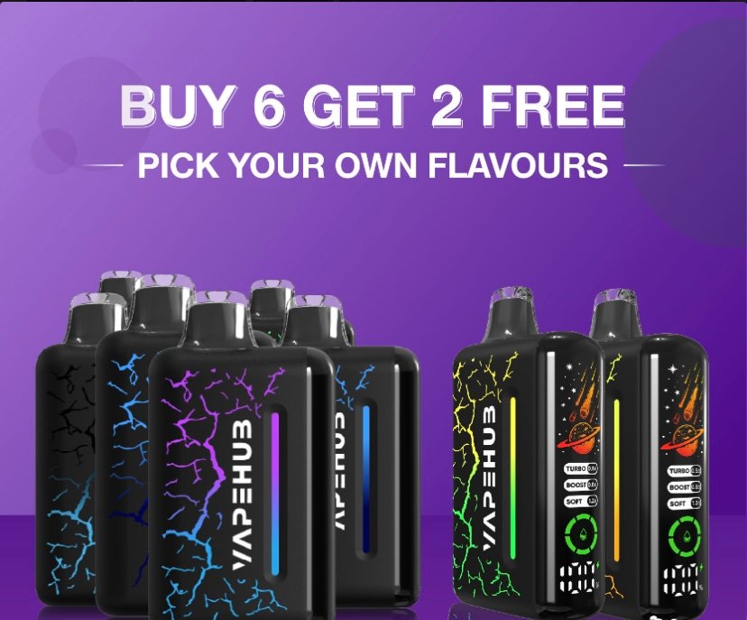 Vape Link VAPEHUB ULTRA 20000 BUY 6 GET 2 FREE (PICK YOUR OWN FLAVORS)