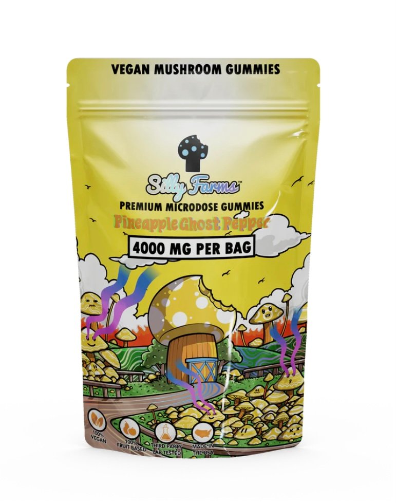 Magic Mushrooms Pineapple Ghost Pepper Gummies
