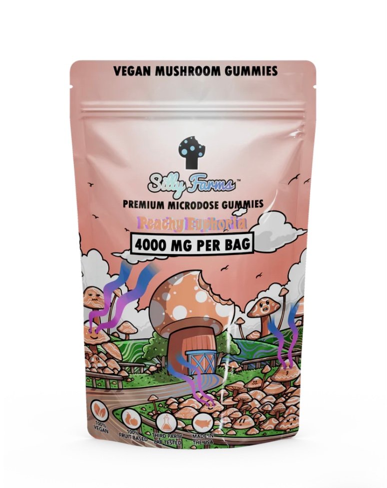 Magic Mushrooms Peachy Euphoria Mushroom Gummies