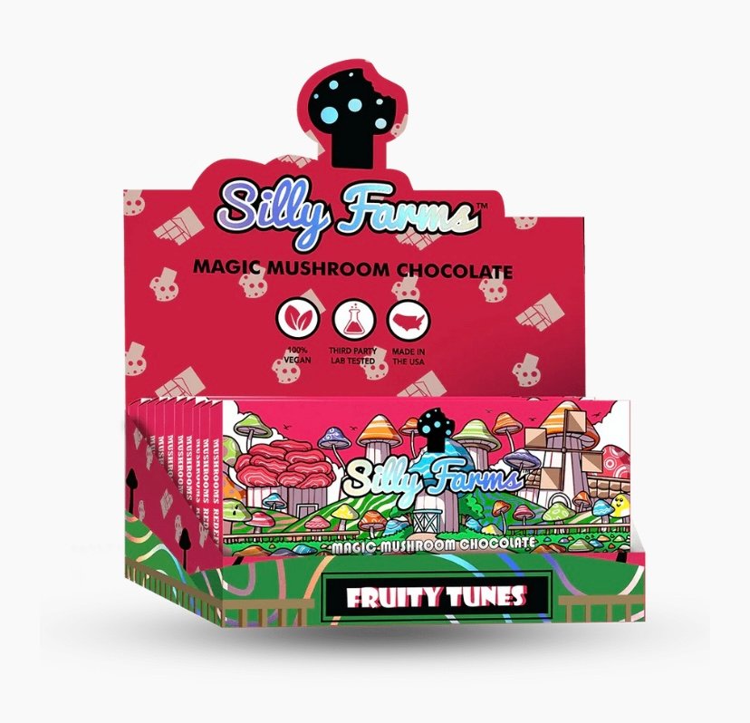 Magic Mushrooms Silly Farms Magic Mushroomm Chocolate Bar 7GM