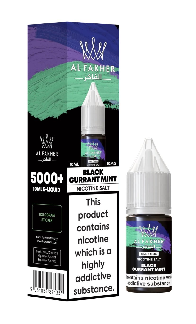 E-LIQUIDS E-LIQUIDS 10MG 10ML BLACKCURRANT MINT